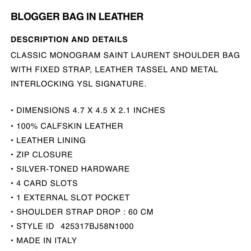 ysl monogram blogger bag black - Picture 5 of 11